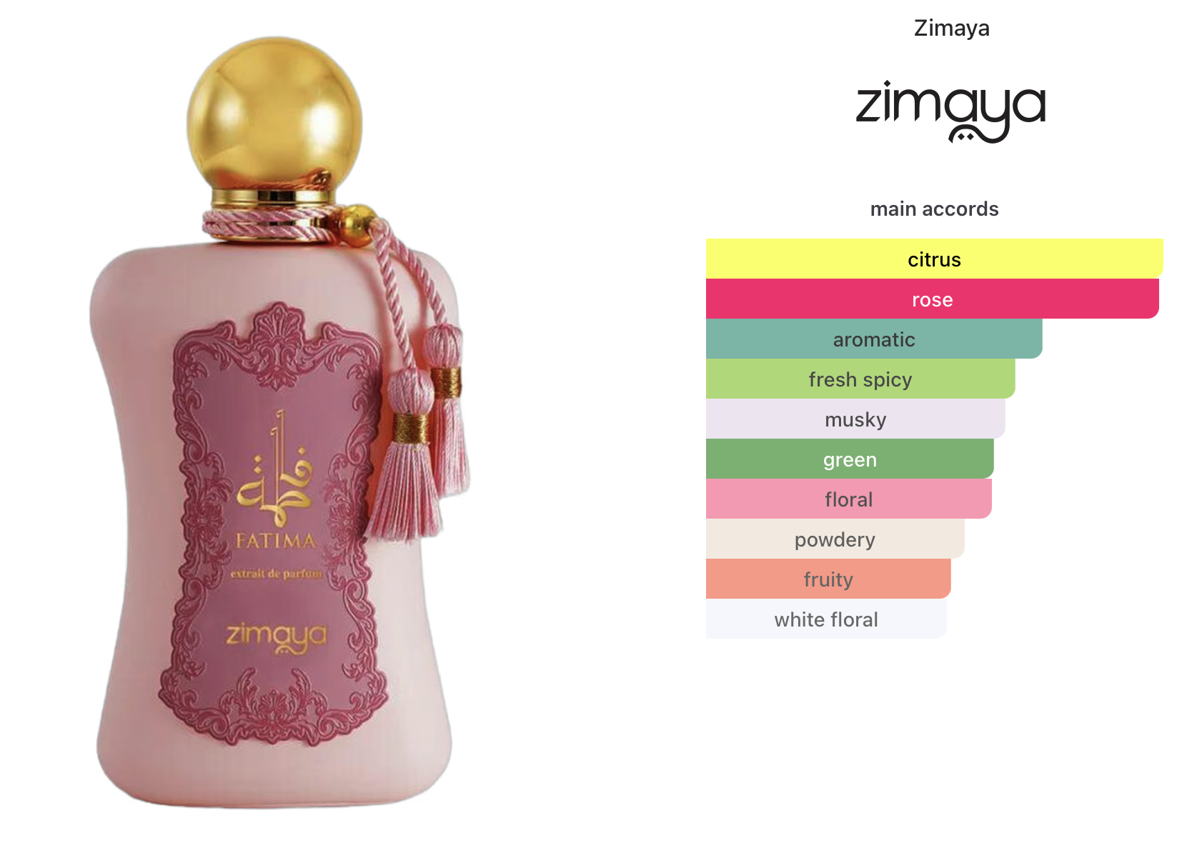 Zimaya Fatima pink 100ml